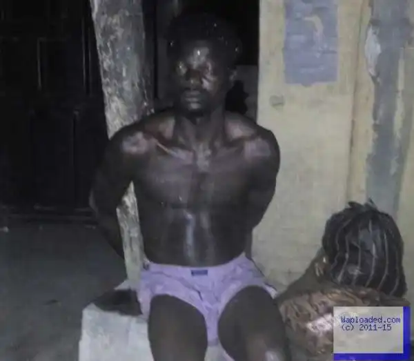 Photo: Robber Misses Way After Operation In Lagos, Arrested 